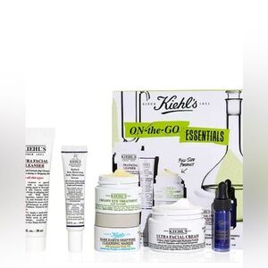 NEW Kiehl's On-the-Go Essentials Skincare Set 6 pieces travel size !